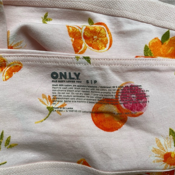 Old Navy Pink Orange Blossom Print Tank Top - Picture 3 of 5